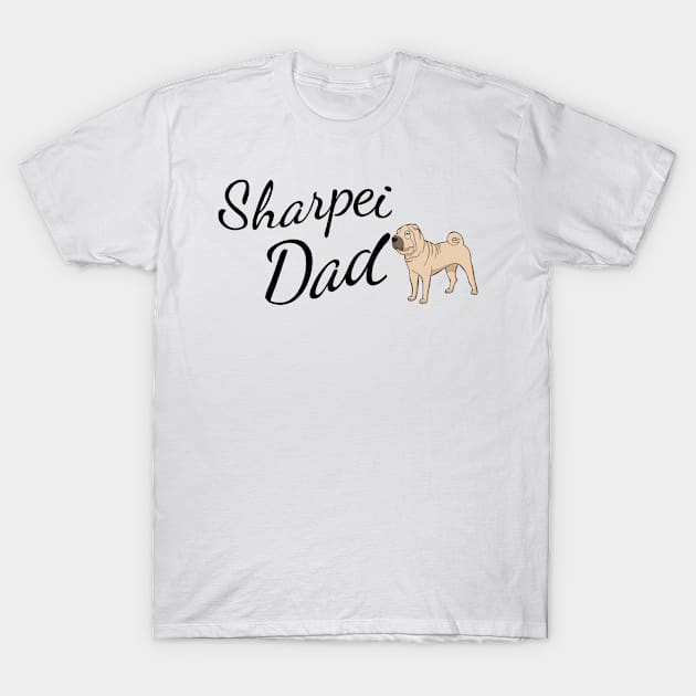 Sharpei Dad T-Shirt by tribbledesign